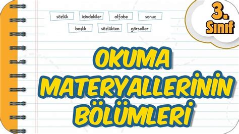 Okuma Materyallerinin B L Mleri Ve Farkl Yaz Karakterleri S N F