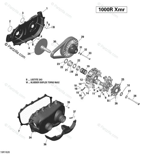 Can Am Side By Side Oem Parts Diagram For Transmission Xmr