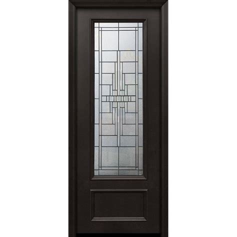 Eswda 42x96 Exterior 42in X 96in Thermaplus Steel Remington 1 Panel 3 4 Lite Door Euro Sino