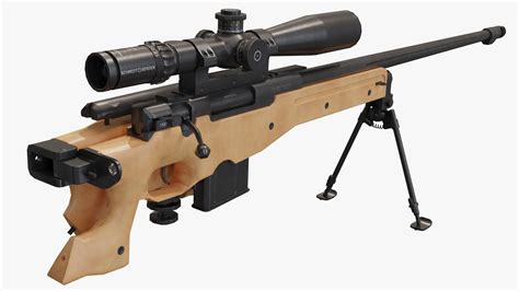 D Model L A Sniper Rifle Turbosquid