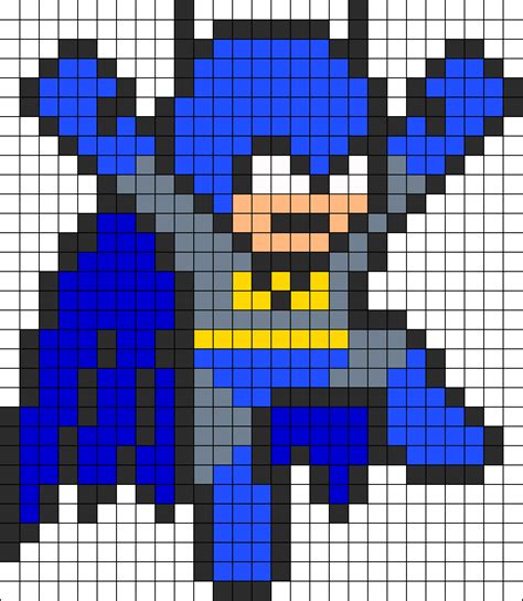 Batman Jumping Perler Bead Pattern Perler Bead Pattern Bead Sprites Characters Fuse Bead