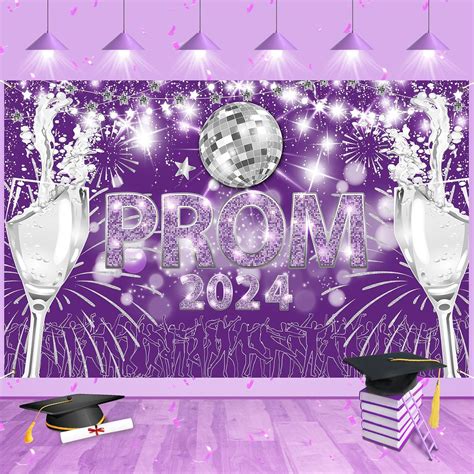 Prom Decorations 2024 Graduation Party Decoration Purple