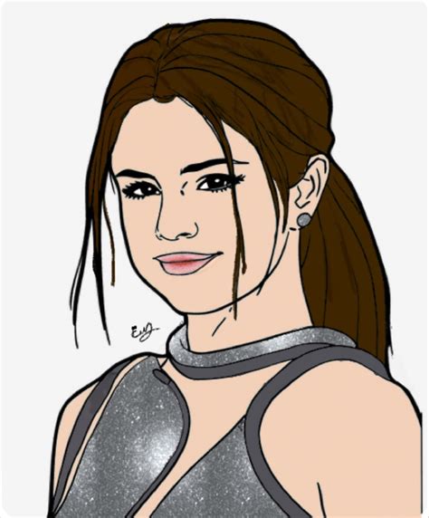 A Drawing Of Selena Gomez