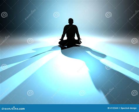 Zen Meditation stock illustration. Illustration of reflections - 412344