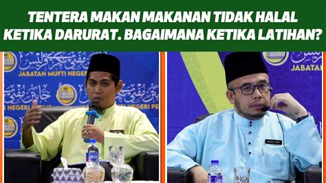 Prof Dr Maza Tentera Makan Makanan Tidak Halal Ketika Darurat