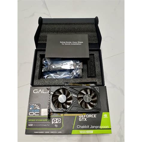 Galax Geforce Gtx 1650 Super Ex 1 Click Oc 4gb Gddr6 Shopee Thailand