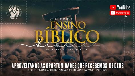 CULTO DE ENSINO BÍBLICO O PR HÉLIO RIBEIRO 09 09 2020 HD YouTube