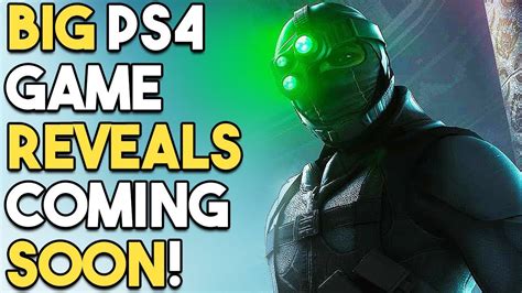 Big Ps4 Game Reveals Coming Soon New Splinter Cell Exclusives And