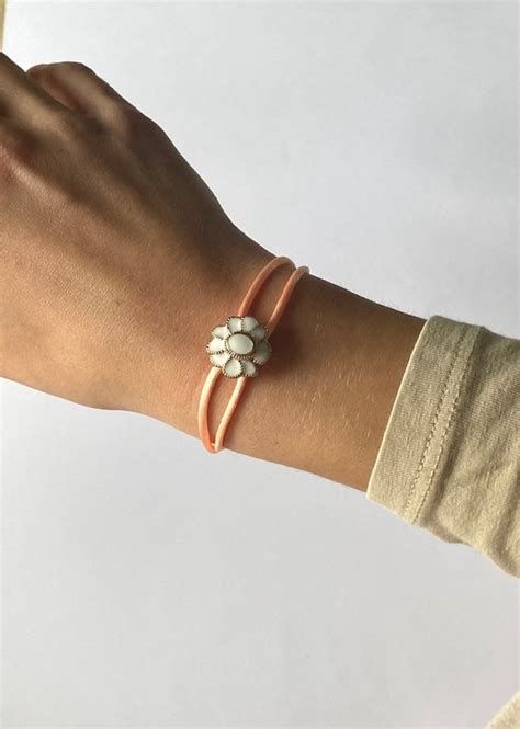 Re Colet Armband Bloem Goud Satijn Bandje Bol