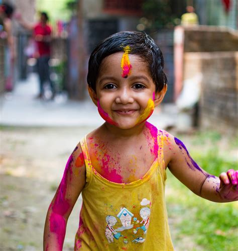 Kids Celebrating Holi festival - PixaHive