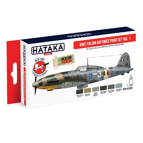 WW2 Italian Air Force Paint Set Vol 1 Hataka Hobby AS103