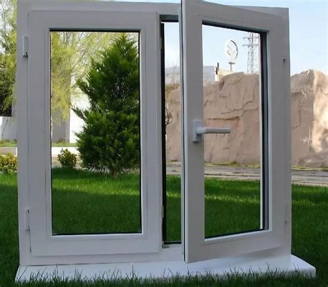 White Frame Modern Upvc Laminated Glass Casement Window Glass