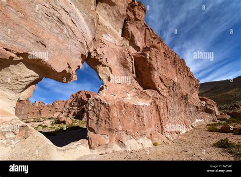 Eroded Rock Valle De Las Rocas Rocky Valley Uyuni Altiplano Border