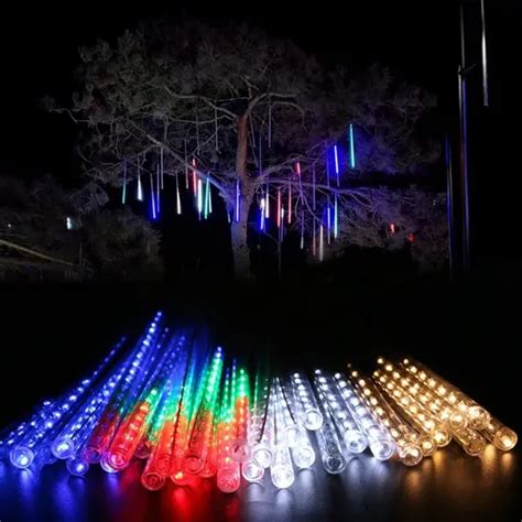 Luces Led Guirnalda Lluvia Meteoro Navidad Multicolor Compureumen