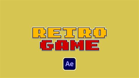 10 Best Retro Gaming Logo Reveal After Effects Templates