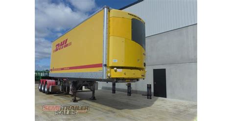 2012 VAWDREY 12 PALLET ROLLBACK REFRIGERATED PANTECH A TRAILER DOUBLE