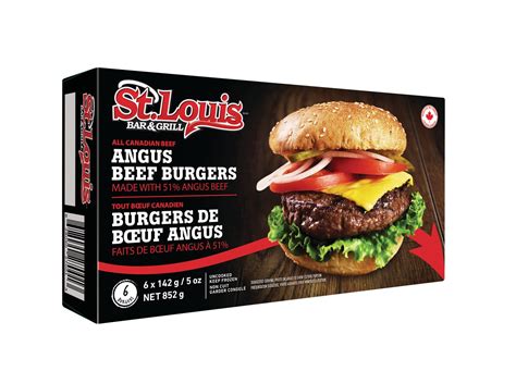 St Louis Bar And Grill All Canadian Angus Beef Burgers Canadian Grocer