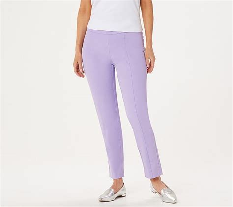 Isaac Mizrahi Live Regular Stretch Wide Waistband Ankle Pants