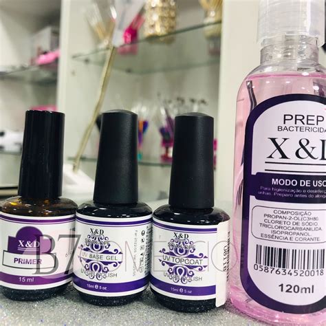 Kit Preparadores X D Top Coat Gel Base Primer Prep Xed Shopee