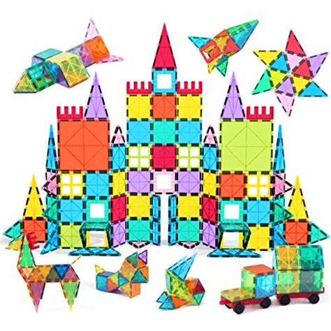 Jasonwell 108pcs Magnetic Blocks Stem Building Set