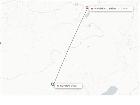 Direct Non Stop Flights From Hohhot To Manzhouli Schedules