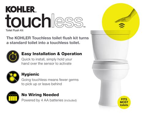 Kohler Touchless Toilet Flush Kit K 1954 0 The Home Depot