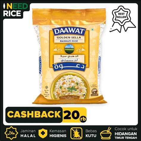 Jual Beras Basmati Dawaat Golden Sella Kg Shopee Indonesia