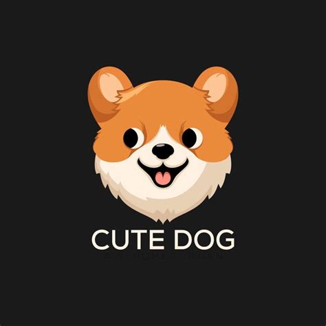 Premium Vector Cute Dog Logo Design Colorful