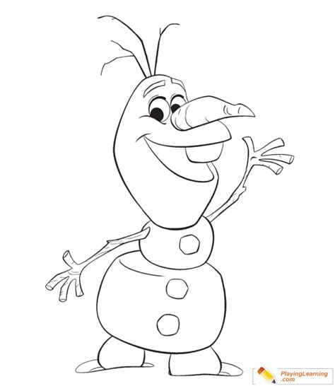 Olaf Frozen Outline