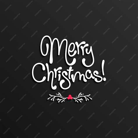 Premium Vector Merry Christmas Lettering Design Vector Illustration