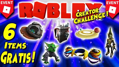 COMO CONSEGUIR 6 ITEMS GRATIS EN ROBLOX EVENTO CREATOR CHALLENGE 2020