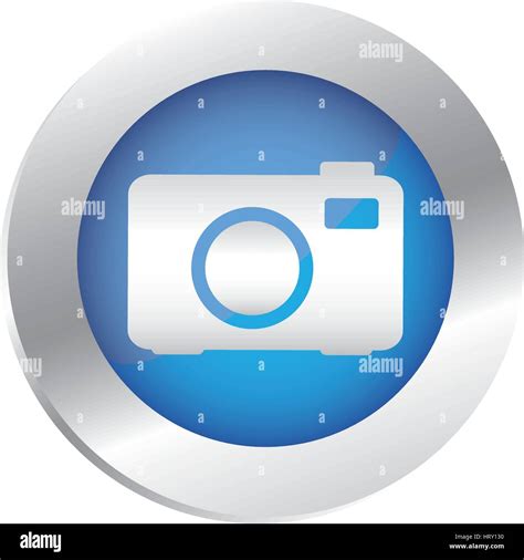 Color Circular Emblem With Analog Camera Icon Stock Vector Image Art