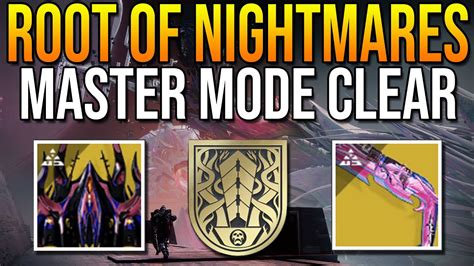 Root Of Nightmares MASTER Challenge New ADEPT Weapons And Exotics