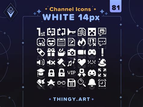 81 Twitch Channel Point Icons 14px Twitch Graphics - Etsy