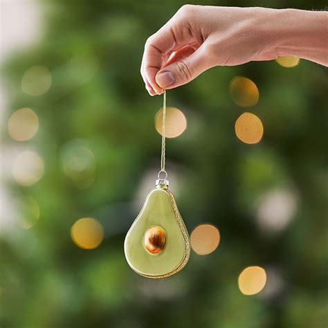 Vintage Green Avocado Glass Ornament Adairs