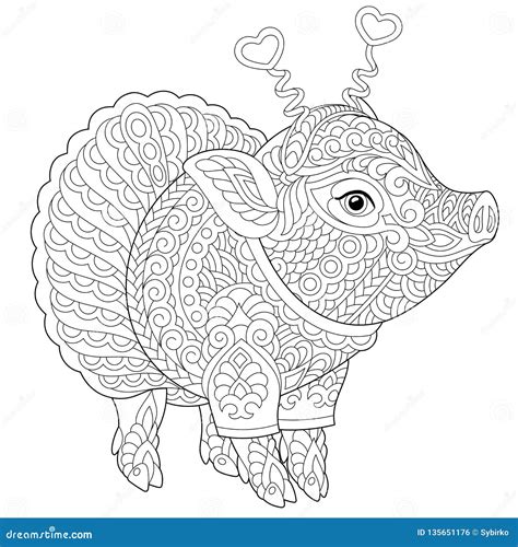 Adult Coloring Pages Pigs