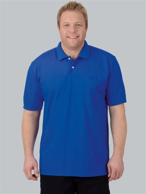 Poloshirt DELUXE Piqué royal XXL TRIGEMA