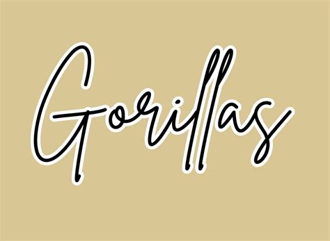 Gorillas Script PNG Etsy