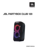 JBL PartyBox Club 120 User Manual English 17 Pages