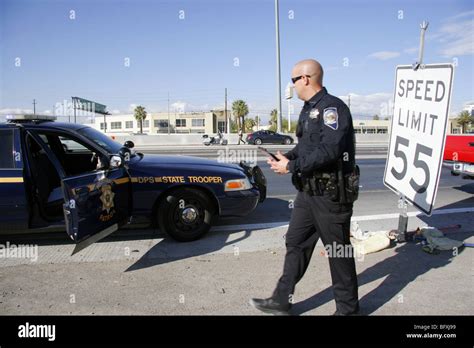 Nevada Highway Patrol State Trooper, Las Vegas Stock Photo - Alamy