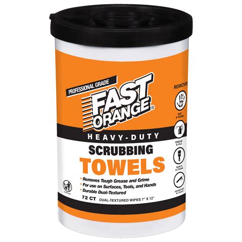 Fast Orange Heavy Duty Scrubbing Towel Permatex