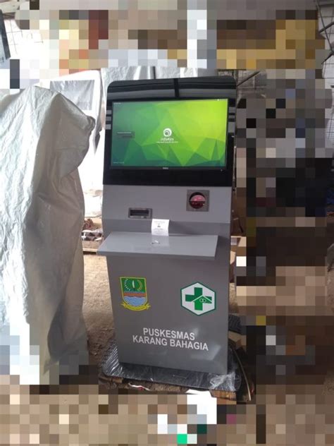 Mesin Kiosk Anjungan Antrian Inch Enclos Kiosk Anjungan Informasi