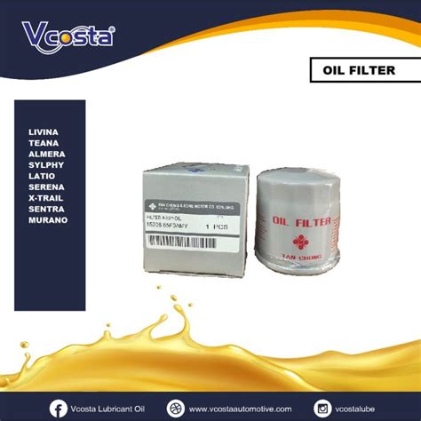 Vcosta TAN CHONG NISSAN 15208 65F0A Oil Filter LIVINA LATIO SLYPHY