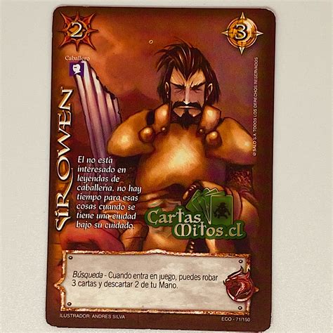 Sir Owen Mitos Y Leyendas Compendium Eco Cartas Mitos