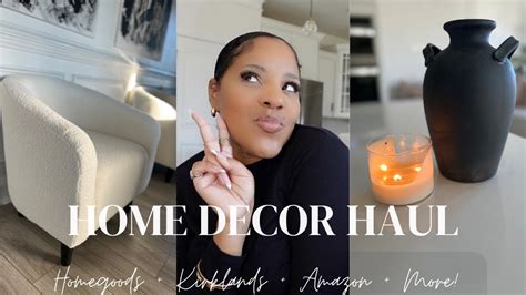 Home Decor Haul Homegoods Kirklands Amazon More Homedecor Youtube