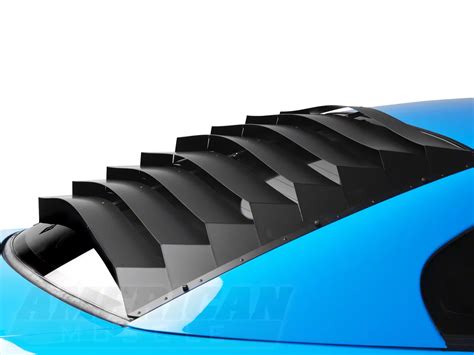 Speedform Mustang Rear Window Louvers Smooth Aluminum 75007 94 04