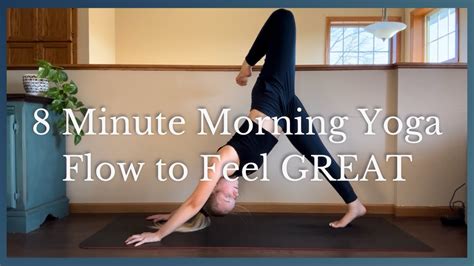 8 Min Full Body Morning Yoga Flow YouTube