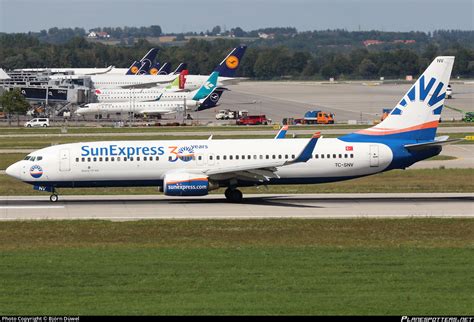 Tc Snv Sunexpress Boeing J Wl Photo By Bj Rn D Wel Id