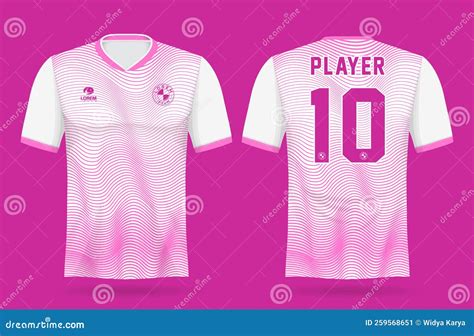 Football Jersey Sport Design Template Stock Vector Illustration Of