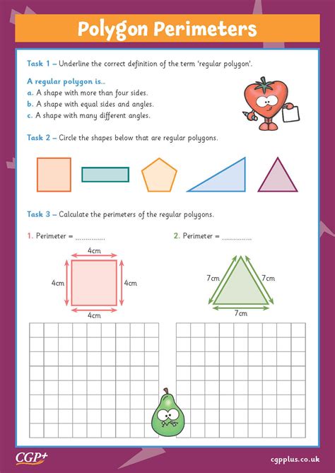 Finding The Perimeter Of Any Polygons Year 4 CGP Plus Worksheets